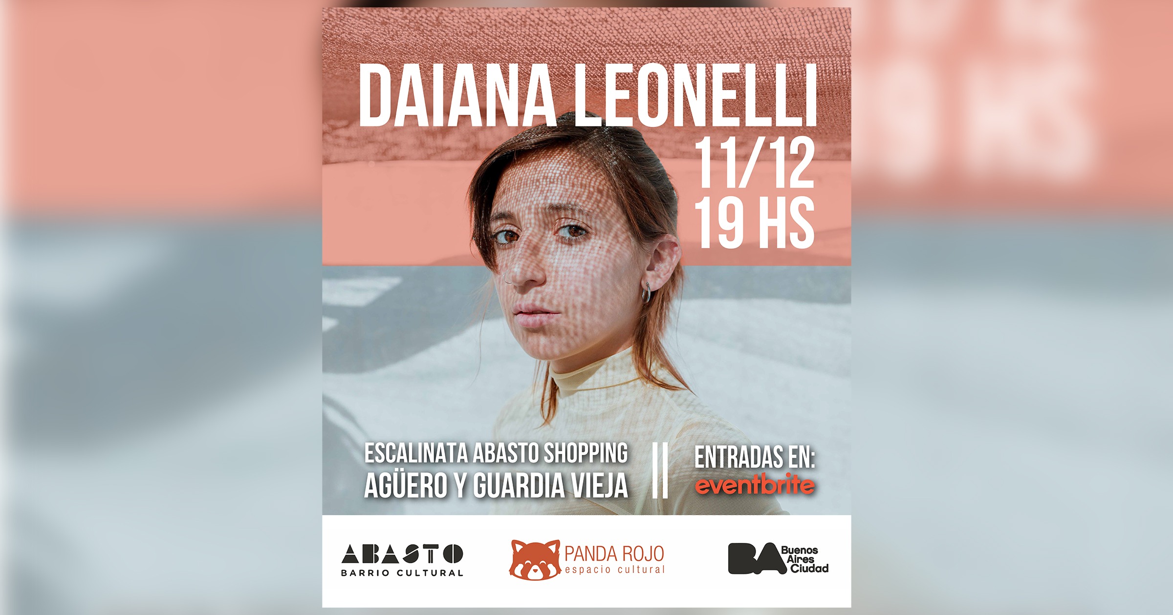 Daiana Leonelli en las Escalinatas del Abasto