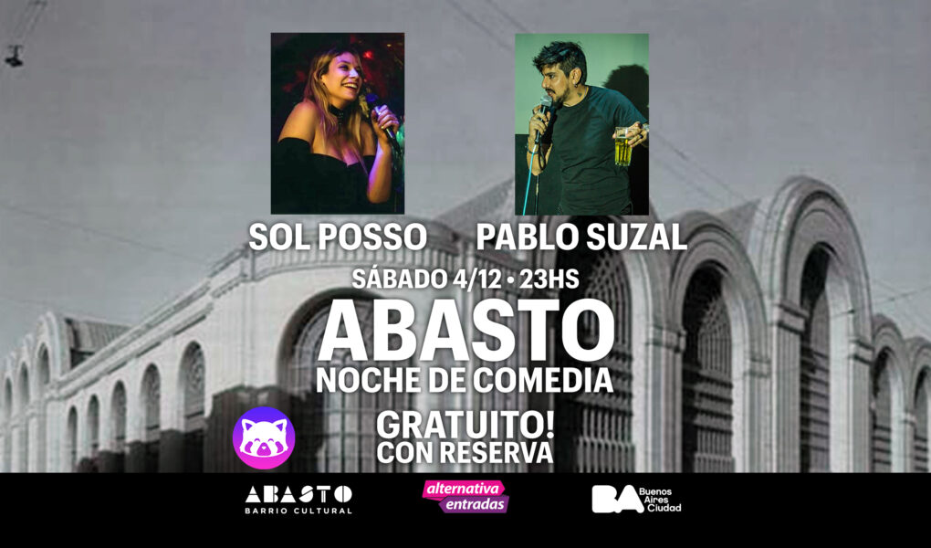 Abasto Noche de Comedia con Sol Posso y Pablo Suzal en Panda Rojo Espacio Cultural