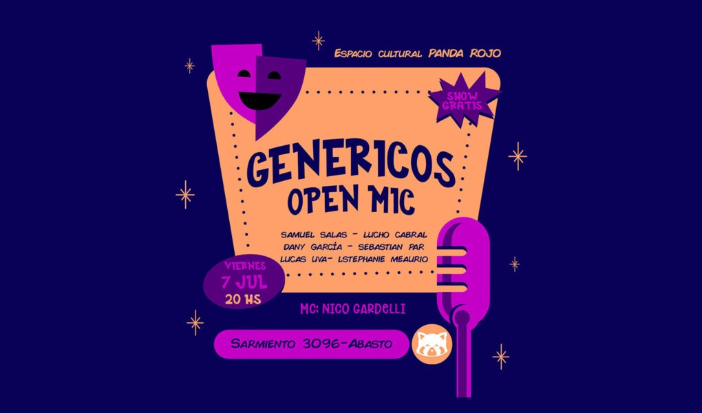 Genéricos Stand Up Open Mic en Panda Rojo Espacio Cultural