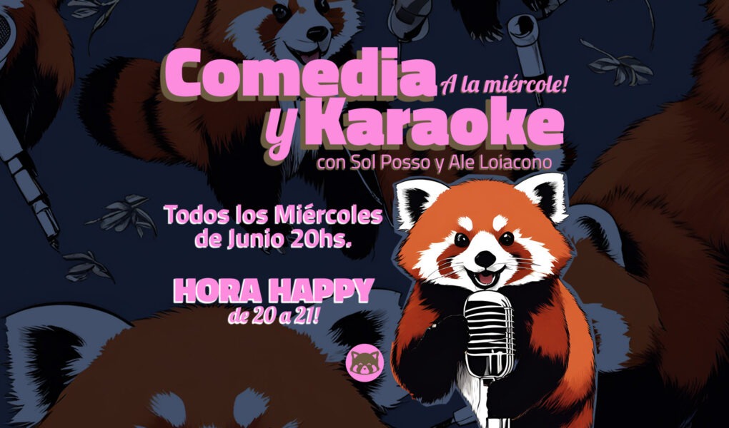 Comedia y Karaoke todos los Miércoles en Panda Rojo Espacio Cultural