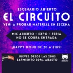 El Circuio, espacio escénico abierto en Panda Rojo Espacio Cultural con el apoyo de Amargo Obrero